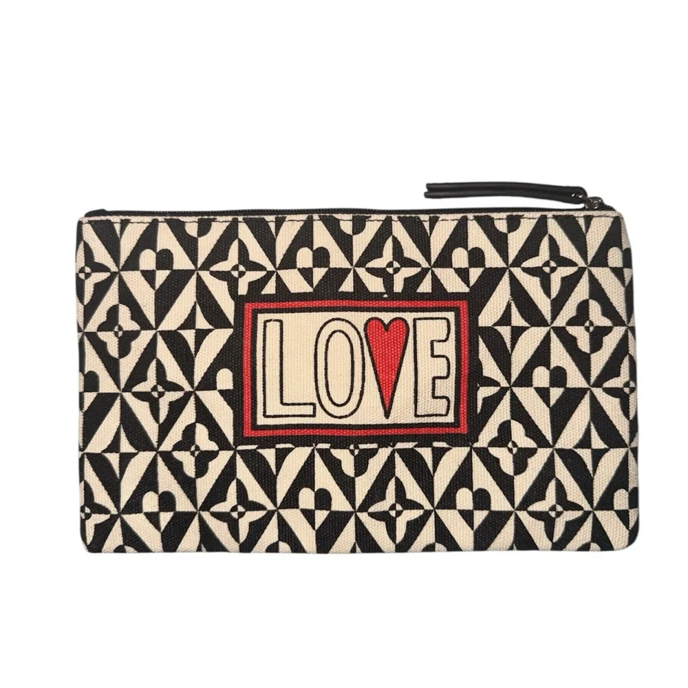 Brighton Canvas Love Clutch
